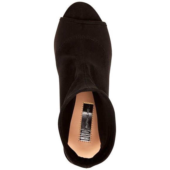 INC International Concepts Womens Kayden Fabric Peep Toe Ankle Black - 7… - Picture 4 of 7